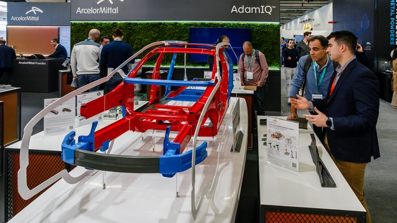 Roof crush performance insert at Formnext 2024. Copyright Formnext, Mesago, Marc Jacquemin