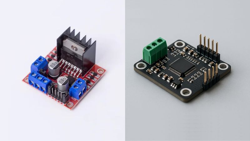 Dual, H-Bridge DC Motor Controller Board vs Motor Driver