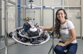 Alumna Uses 3-D Printing to Help Guide, Control 'Asteroid Jumping' Spacecraft