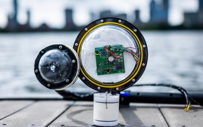 Engineers build a battery-free, wireless underwater camera
