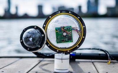 Engineers build a battery-free, wireless underwater camera