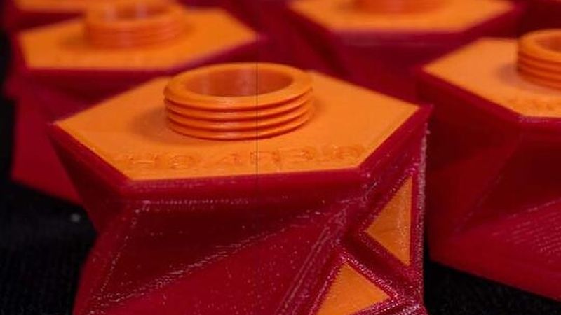An extra node (yellow) that pops in or out if a certain amount of negative or positive pressure is supplied gives this origami-inspired building block bistability. By combining these building blocks, researchers built an actuator that can bend, twist and move in complex, distinct ways from a single source of pressure. (Credit: Bertoldi Lab/Harvard SEAS)  