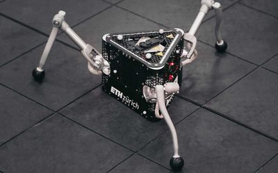 Using a hopping robot for asteroid exploration