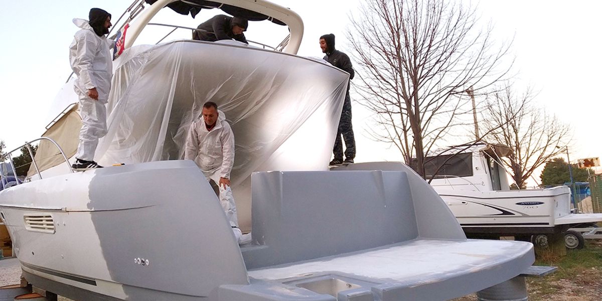 3D printed yacht stern extension by Velum Nautica.