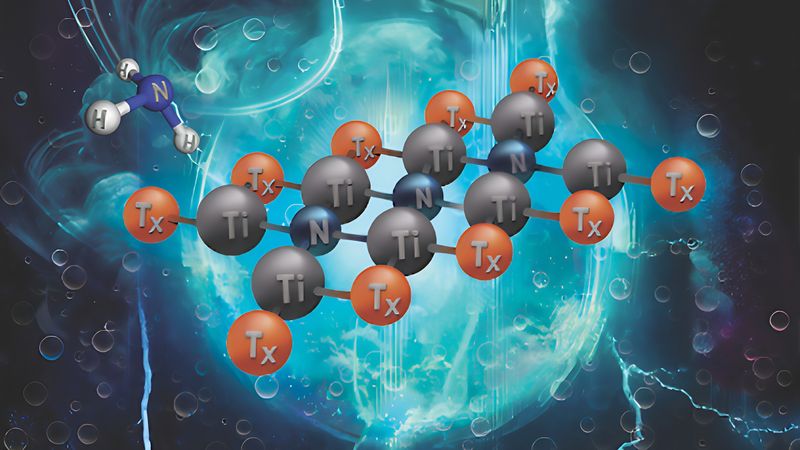 MXenes, a two-dimensional material made of carbide nitrides, is being viewed by researchers to tune chemical compositions. | Image: Courtesy of Dr. Abdoulaye Djire’s group.