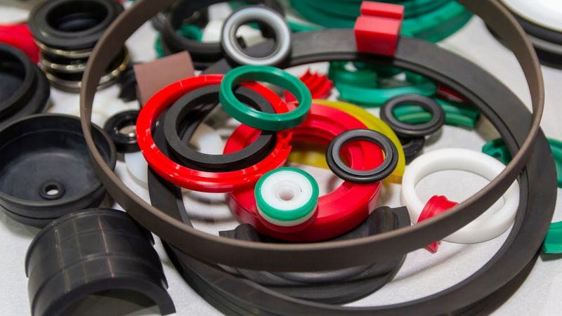 Rubber is a suitable material for parts like seals and gaskets