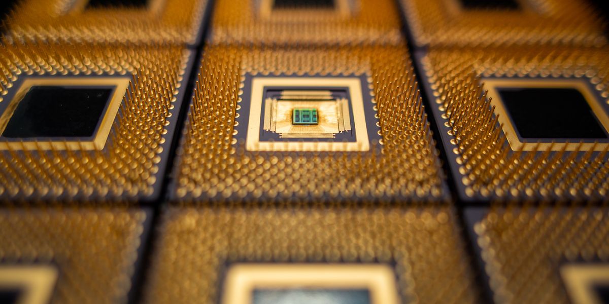Princeton researchers have developed a new kind of computer chip using highly precise circuits that can be integrated within the chip's memory, providing the high efficiency needed for modern artificial intelligence applications. Photo by Hongyang Jia/Princeton University