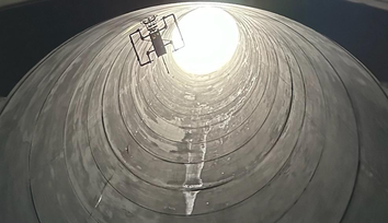 First non-entry ultrasonic testing (UT) inspection in a confined space using an aerial robot