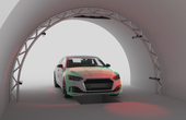 Automated inspection of large objects in motion
