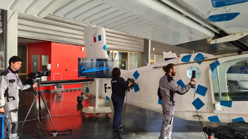 Electrifying an Aircraft Using 3D Scanning and Augmented Reality