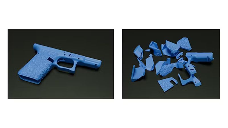 Netanel Raviv and members of his lab have developed a way to create an embedded fingerprint in 3D-printed parts that would withstand the item being broken, allowing authorities to gain information for forensic investigation. (Credit: Raviv lab)