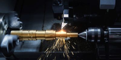 CNC turning in action