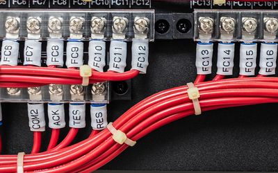 Control Panel Wiring Colour Codes