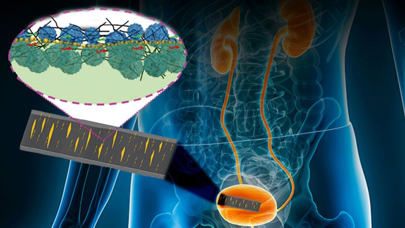 A flexible, skin-like sensor can monitor movement and electrical signals inside the body, with the potential to aid healing and bladder control. Credit: Huanyu “Larry” Cheng and Jennifer M. McCann. All Rights Reserved.