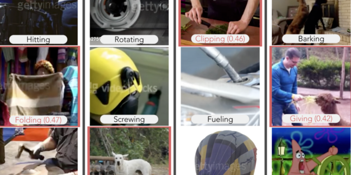Toward a machine learning model that can reason about everyday actions