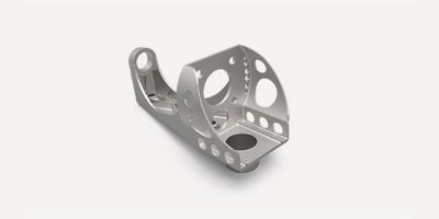 Aluminium alloys are often used for quick-turn automotive components like this metal bracket