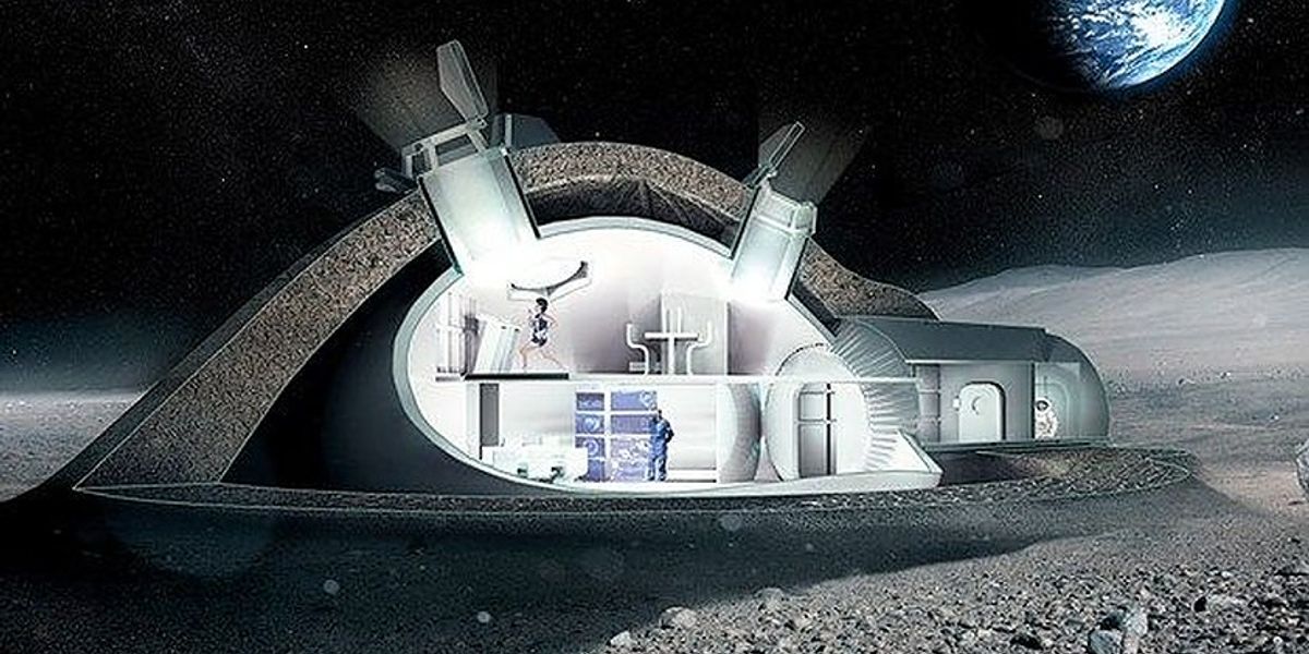 3D Printed Architecture In Space: 3D Printing On The Moon