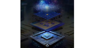 Researchers developed a modular fabrication process to produce a quantum-system-on-chip which integrates an array of artificial atom qubits onto a semiconductor chip. Image: Sampson Wilcox and Linsen Li, RLE