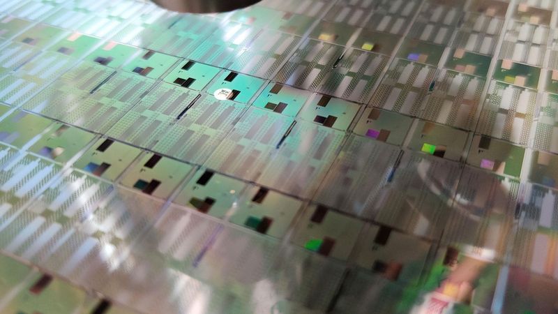 Chips on silicon wafers. Credit: ©Universal Quantum Deutschland GmbH