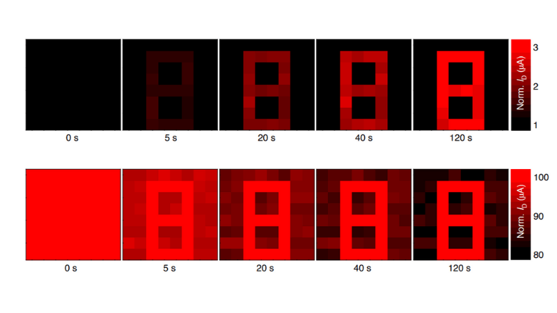 In-sensor adaptation strategy for Scotopic and Photopic adaptation for pattern '8' [Image Source: Research Paper]