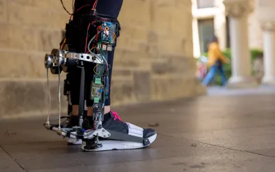 Stanford exoskeleton walks out into the real world