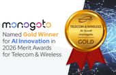 Monogoto Named Gold Winner for AI Innovation in 2026 Merit Awards for Telecom & Wireless