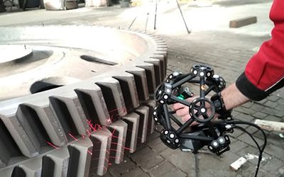 Measurement of foundry parts with a 3D scanner
