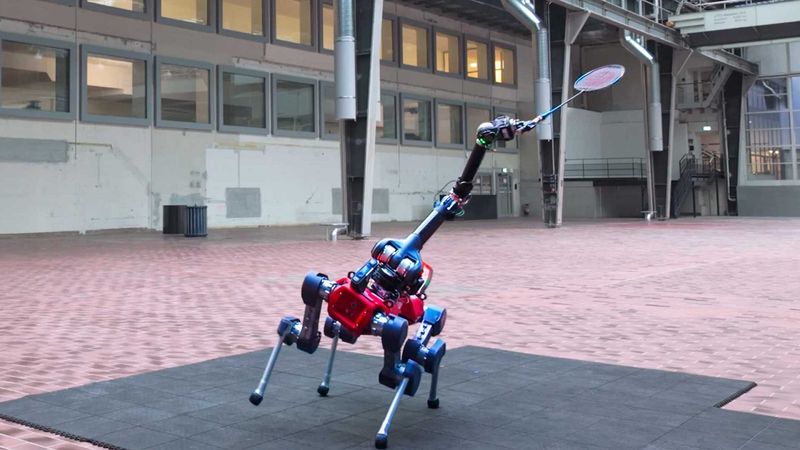 Playing badminton against a robot