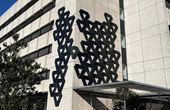 Creative ivy-shaped solar panel system against facade on the High Tech Campus Eindhoven