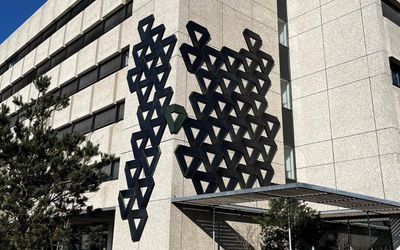 Creative ivy-shaped solar panel system against facade on the High Tech Campus Eindhoven