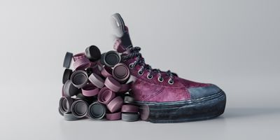 Recyled PET from drinks bottles can be used to make shoes and clothing. (Photograph: Adobe Stock)