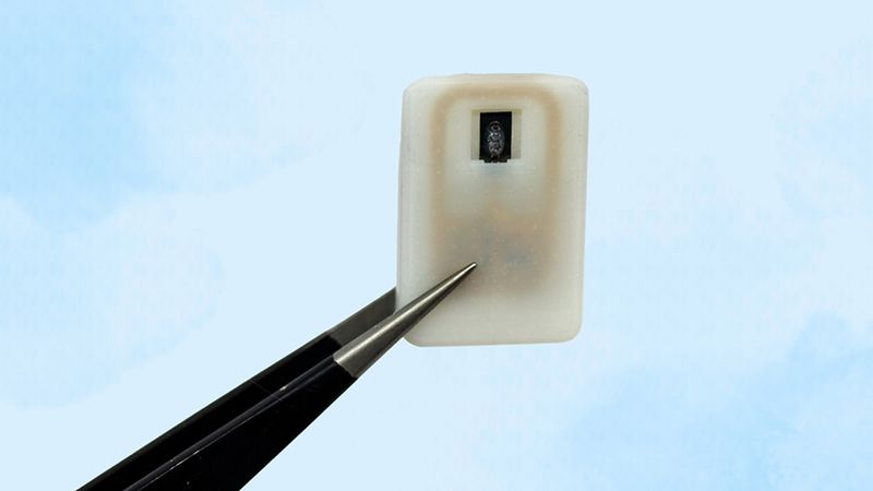 A new implantable device carries a reservoir of glucagon that can be stored under the skin and could save diabetes patients from dangerously low blood sugar. Image: Courtesy of the researchers