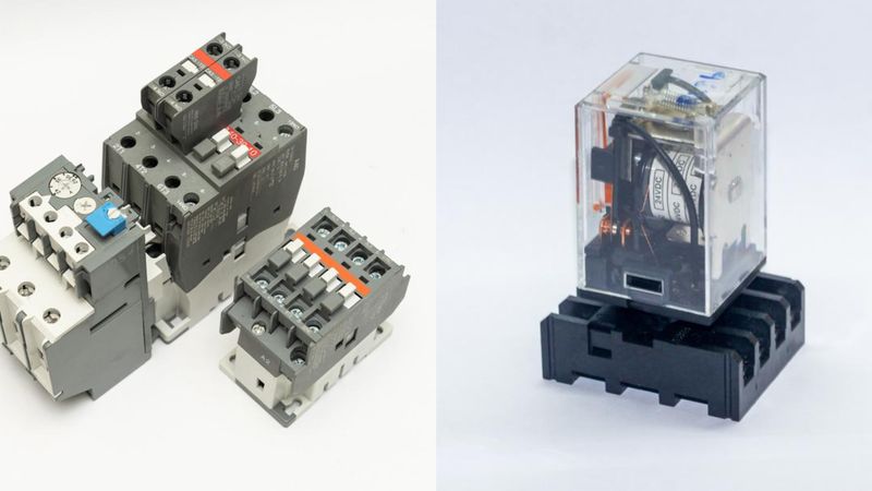 Contactor vs relay used in electrical devices 