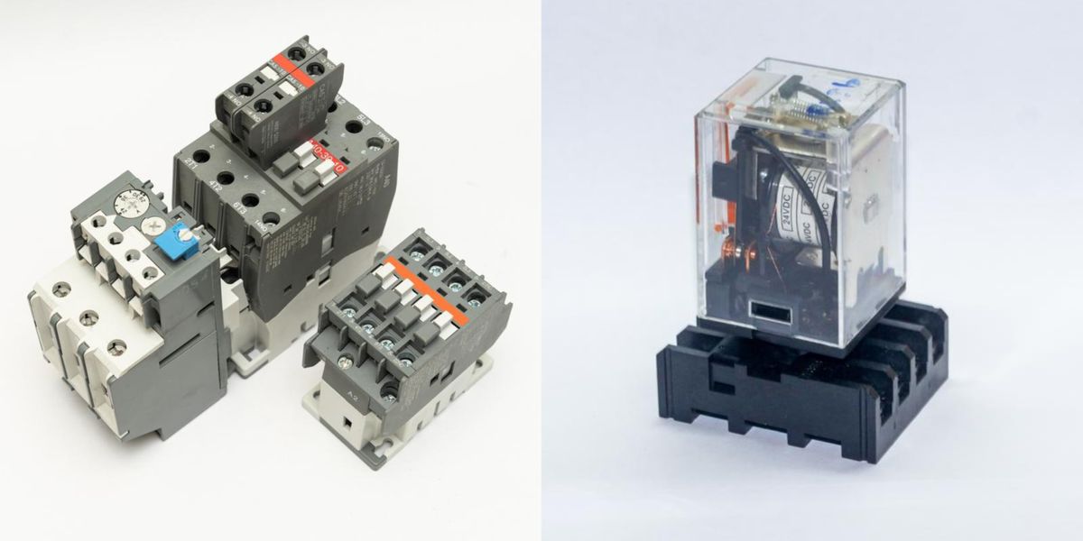 Contactor vs relay used in electrical devices 