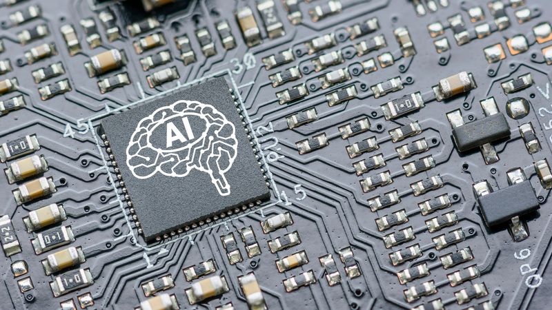 A GPU microchip for accelerated AI processing