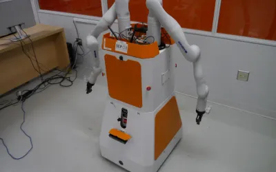 Dual Manipulator Rosie The Robot Used for Industry 4.0 Research