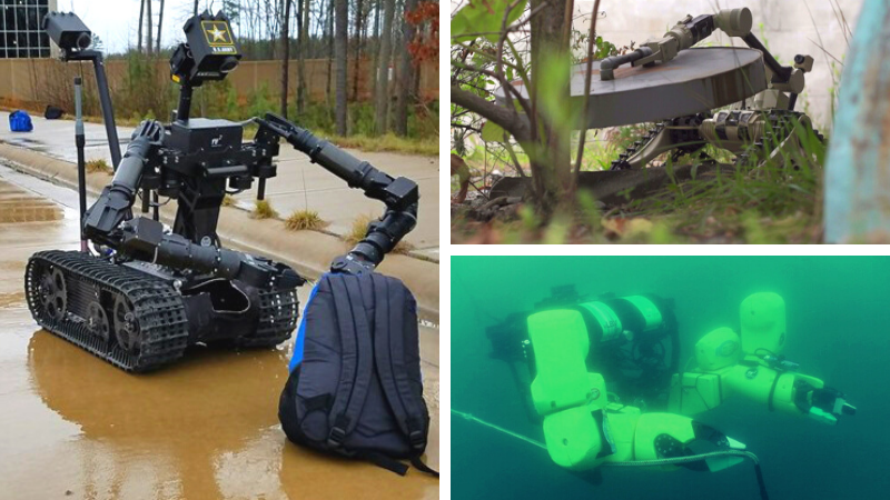 RE2 Robotics' mobile robot arms operate in varying environments, including underwater.