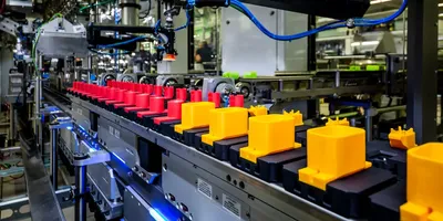Schubert uses tough and impact-resistant materials to create parts for its top-loading packaging machines