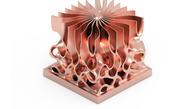 Passive heatsink in copper