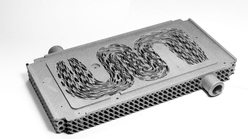 Liquid-Cooled Cold Plate for Automotive Power Electronics with Shark-Inspired Flow Guides