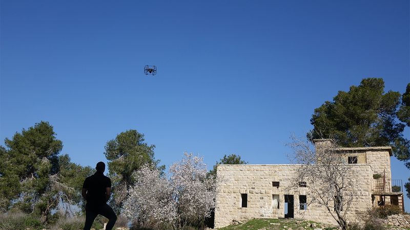 The Rooster drone on a test flight