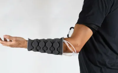 New knit haptic sleeve simulates realistic touch