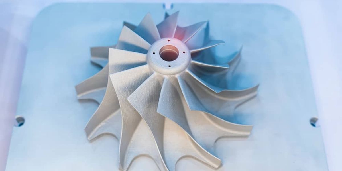 Metal 3D print with a heat-resistant material