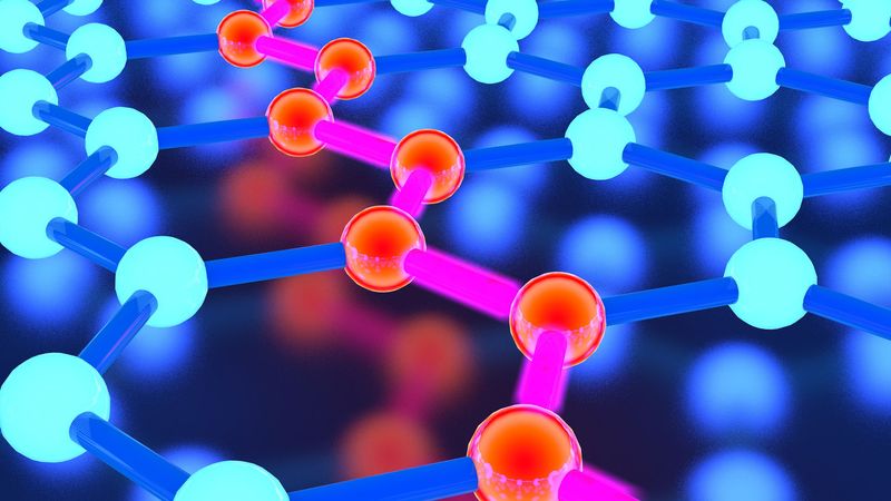 Crystal lattice of a solid (symbolic image). When researchers want to know exactly how atoms are connected and form solid objects, they come up against limits. Digital quantum simulations could soon solve the mysteries of solid-state research. Credit: stock.adobe.com