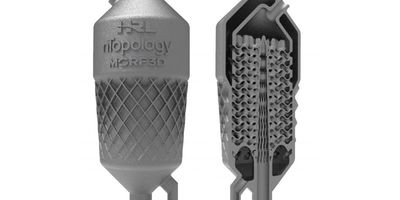 Winning fuel-cooled oil cooler design in the Digital category for the 3D Pioneers Challenge 2020