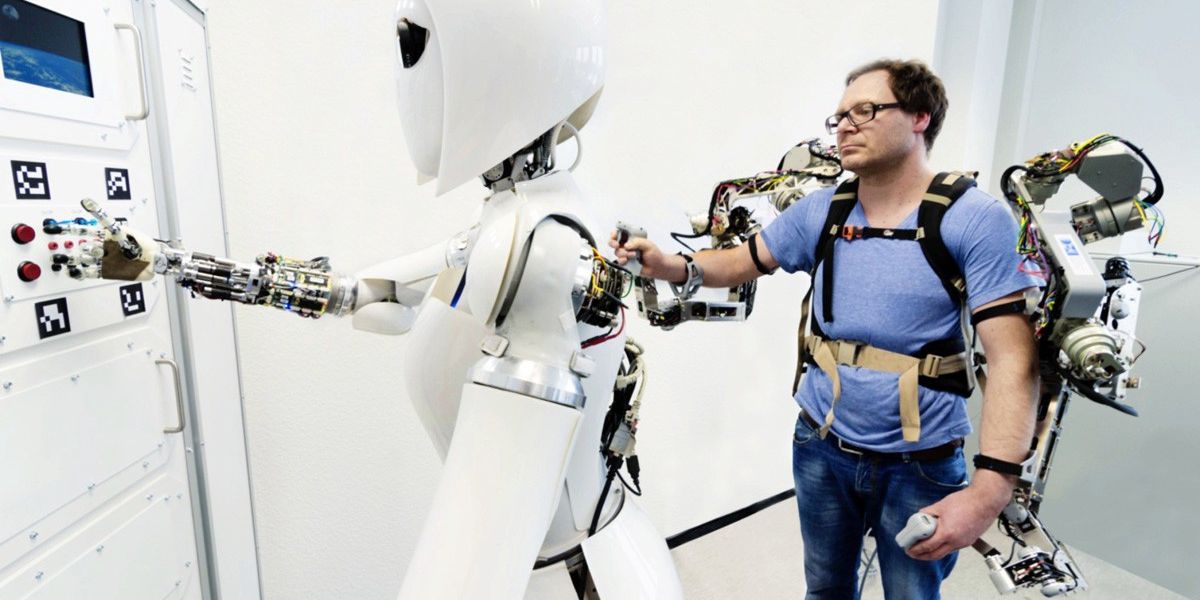 Capio Upper Body Exoskeleton for Teleoperation by the DFKI GmbH Robotics Innovation Center.