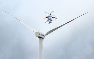 Drones to transport personnel and materials to offshore wind farms