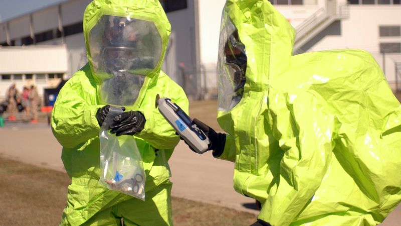 Representational image of soldiers participating in toxic industrial chemical protection and detection equipment training. Source: USArmy-Flickr