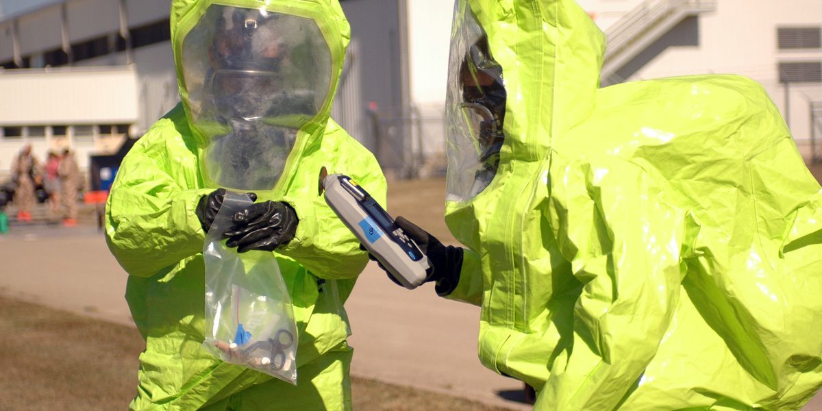 Representational image of soldiers participating in toxic industrial chemical protection and detection equipment training. Source: USArmy-Flickr