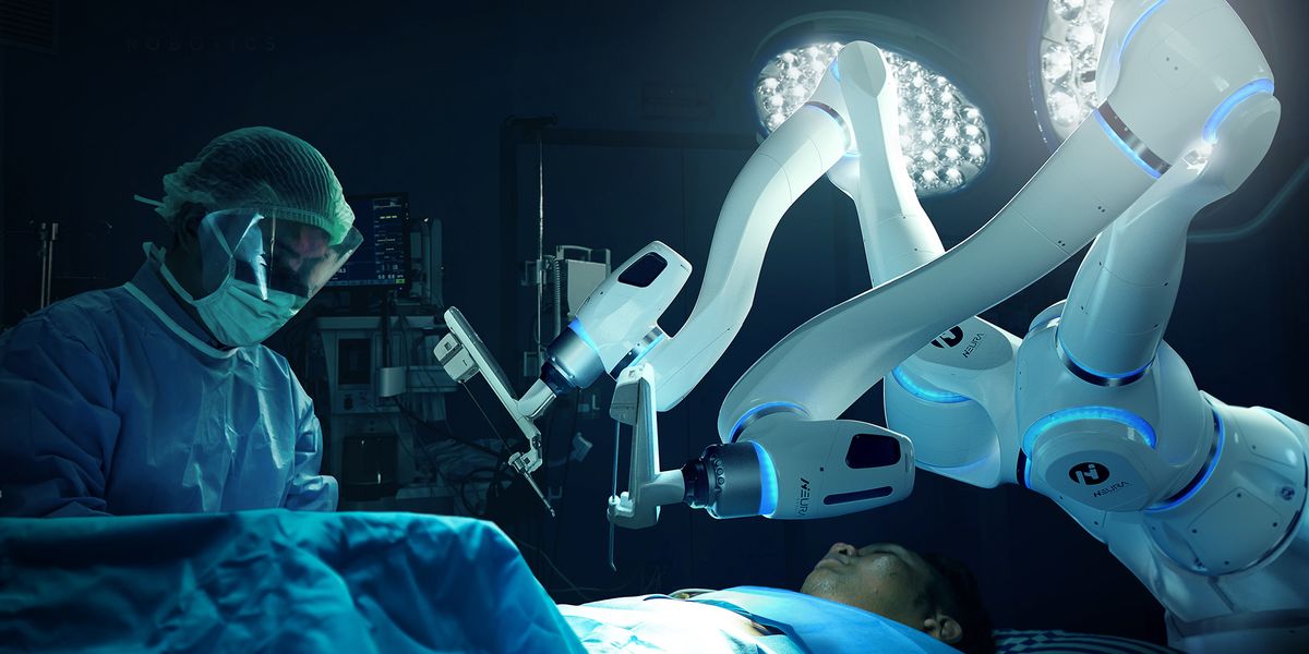 MAiRA robot in a medical setting. Image credit: Neura Robotics. 